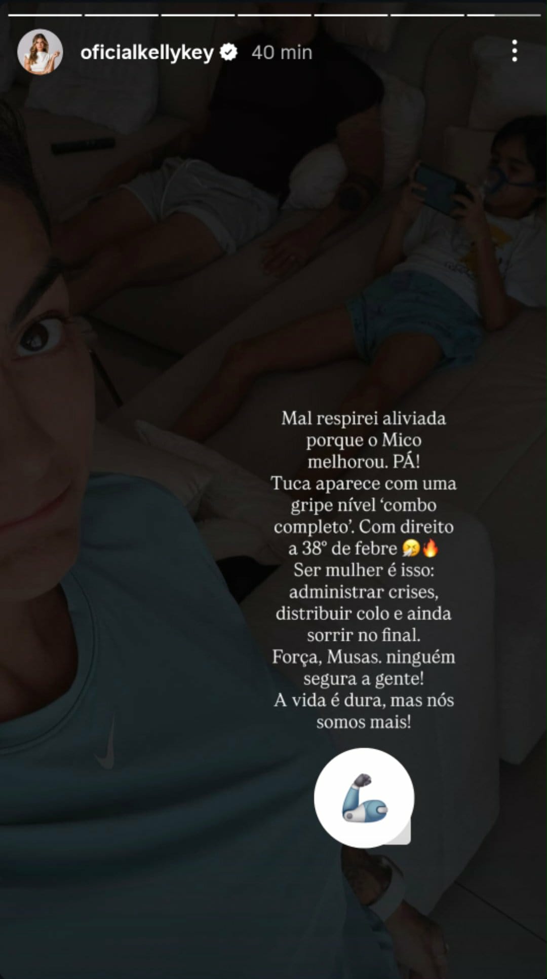 Filho de Kelly Key fica doente