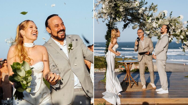 Casamento de Gabriela Vicente e Gabriel O Pensador - Foto: Reprodução / Instagram @cicerocavalli