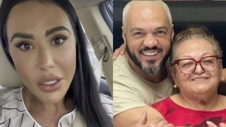 Gracyanne rebate crítica por morar com a ex-sogra, mãe de Belo: ‘Loucura’