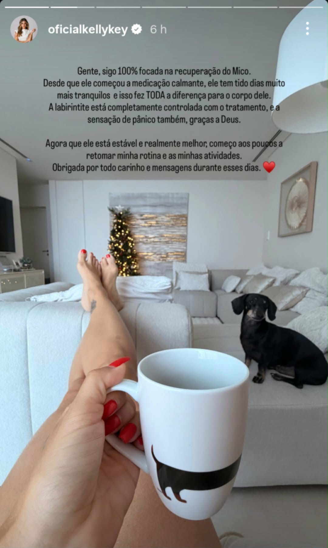 Kelly Key atualiza estado de saúde do marido