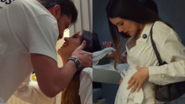 Em clima de romance, Camila Queiroz e Klebber Toledo compartilham detalhes do enxoval da filha