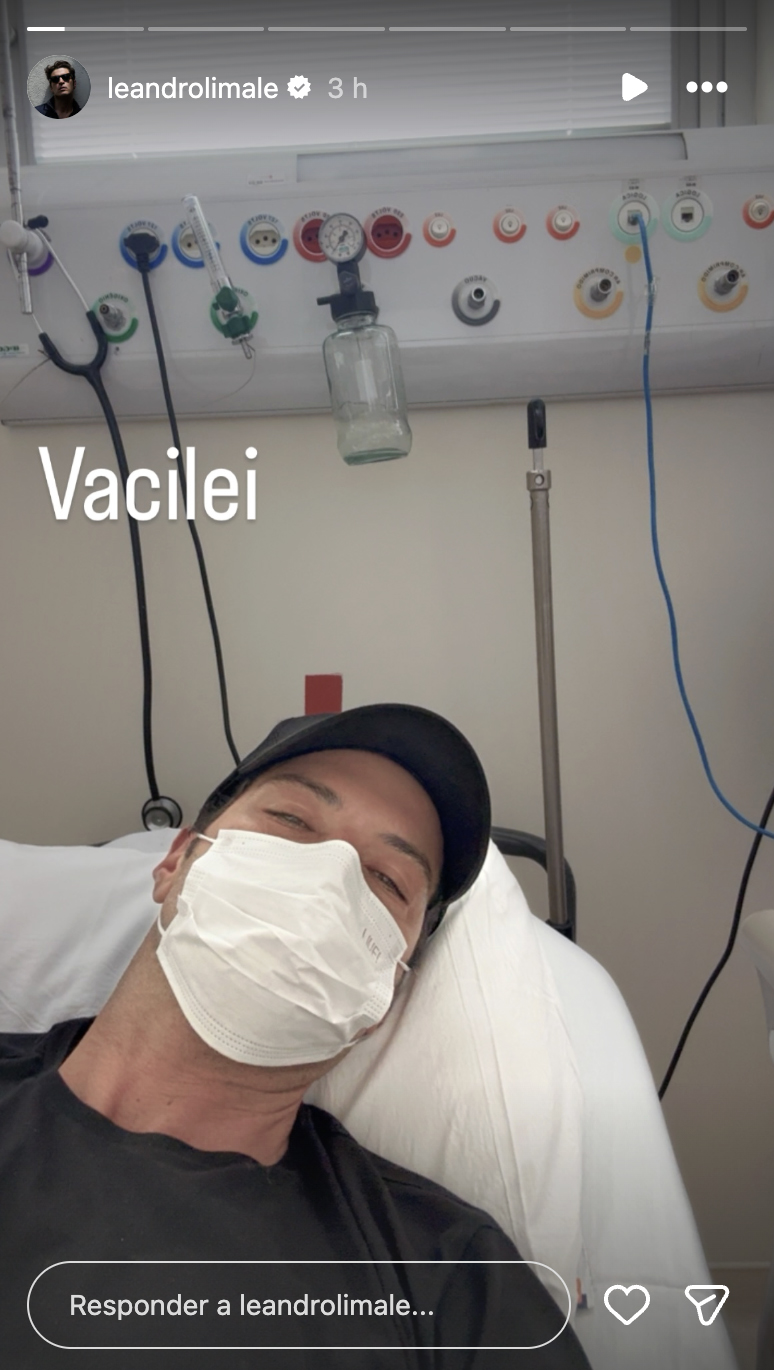 Leandro Lima no hospital - Foto: Reprodução / Instagram