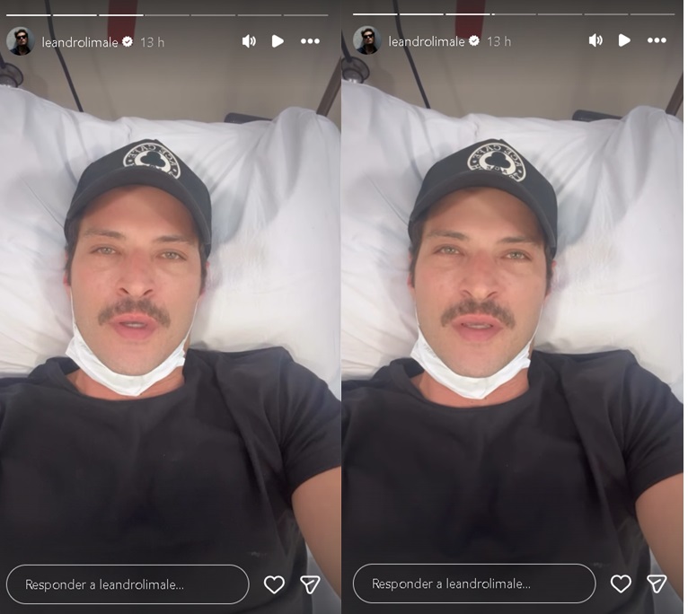 Leandro Lima no hospital - Foto: Reprodução / Instagram @leandrolimale
