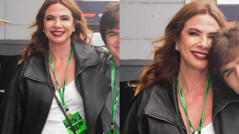 Luciana Gimenez com o filho caçula
