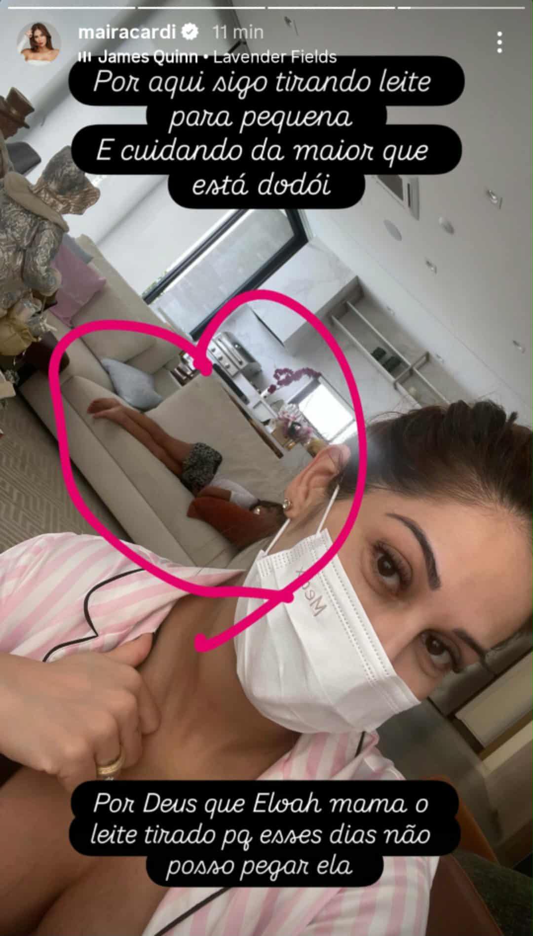 Maíra Cardi sobre a amamentação da filha
