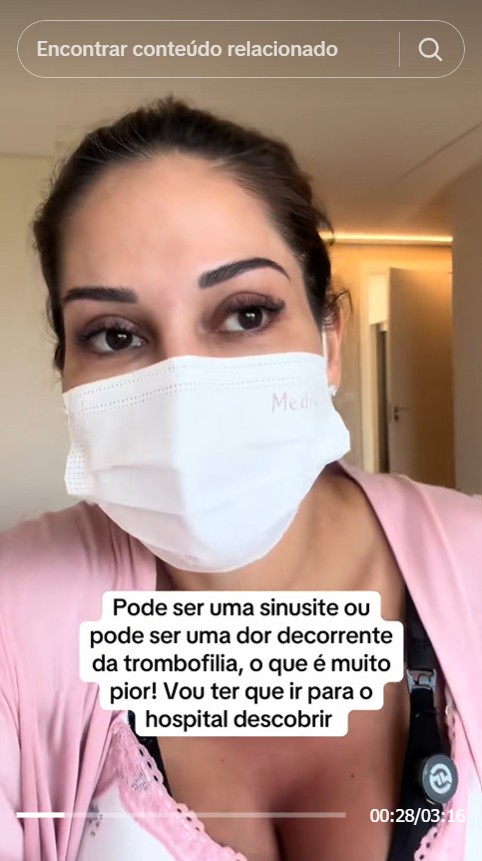 Maíra Cardi desabafa ao revelar dor de cabeça intensa - Foto: Reprodução / TikTok