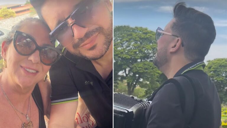 Namorado da mãe de Virginia tem atitude comovente no enterro da avó