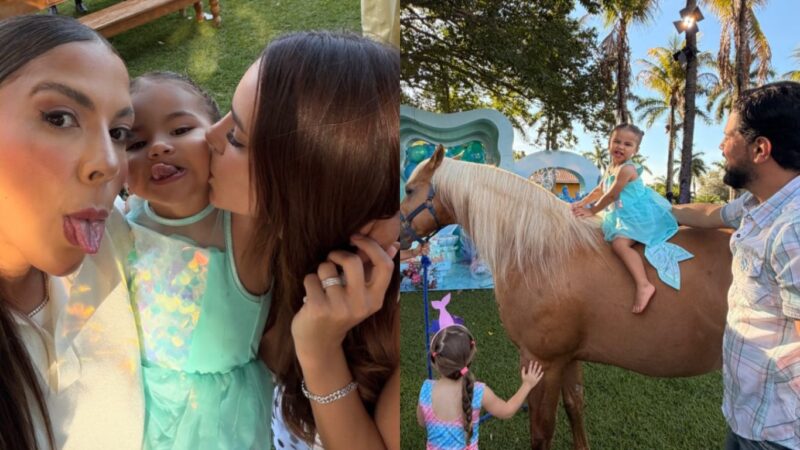 Mavie, filha de Neymar e Bruna Biancardi, rouba a cena em festa com tema de A Pequena Sereia