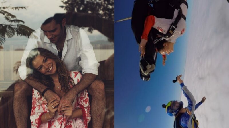 Milena Toscano recorda pedido de casamento nas alturas: ‘O salto mais acertado’