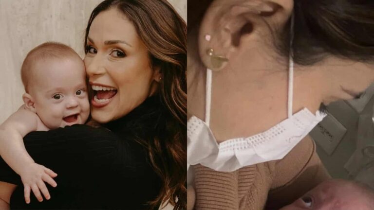 Nadja Haddad mostra foto emocionante com o filho no hospital: ‘Guerreiro’