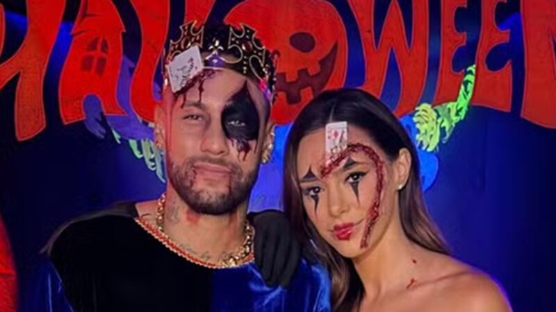 Neymar e Bruna Biancardi curtem Halloween — Foto: Reprodução/Instagram