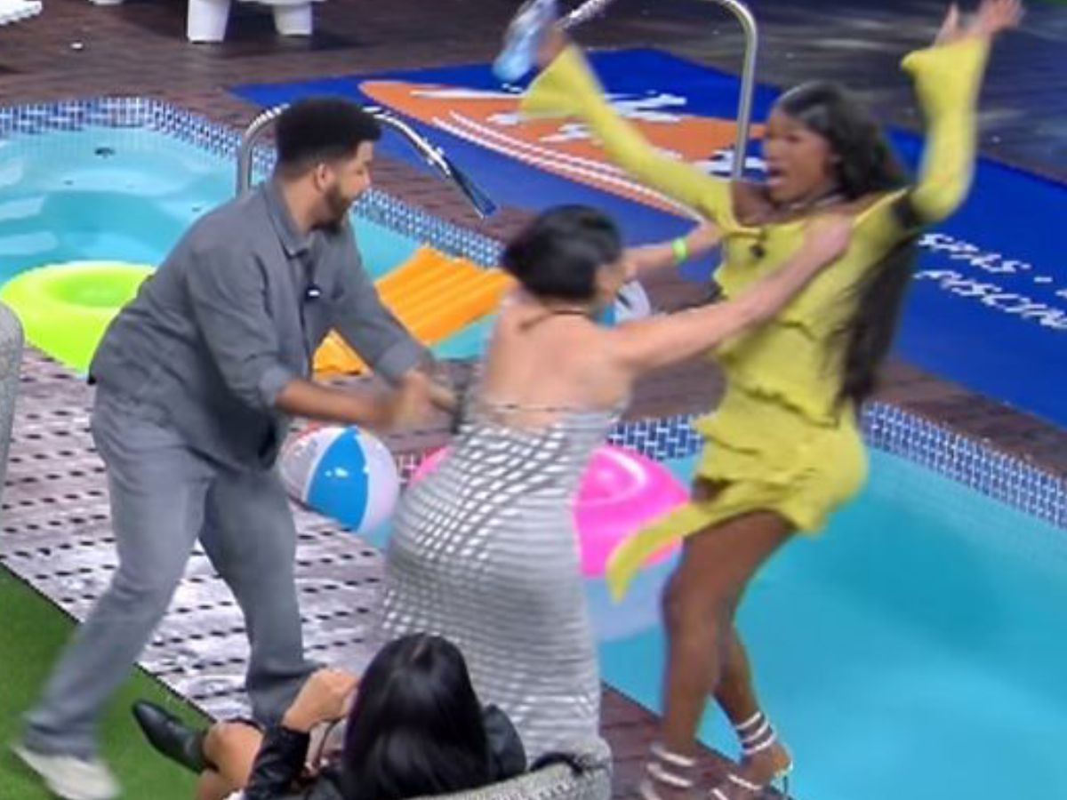 Participante desmaia após ser empurrada no reality show La Mansión de Luinny - Foto: Reprodução/Instagram @lamansiondeluinny