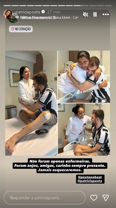 Filho de Patrícia Poeta recebe alta – Foto: Reprodução/Instagram @patriciapoeta
