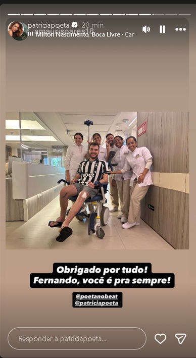 Filho de Patrícia Poeta recebe alta – Foto: Reprodução/Instagram @patriciapoeta