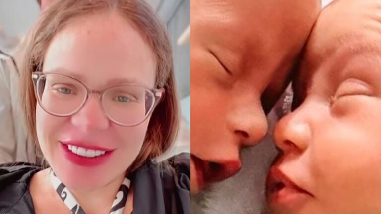 Paulinha Leite encanta ao mostrar foto inédita dos filhos gêmeos: ‘Perfeitos’