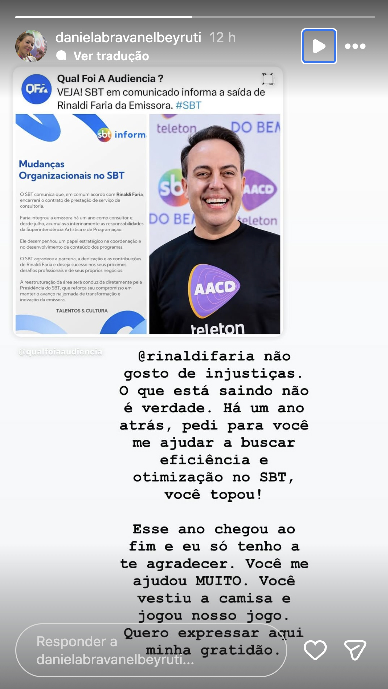 Post de Daniela Beyruti - Foto: Reprodução / Instagram