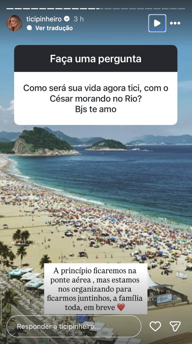 Post de Ticiane Pinheiro - Foto: Reprodução / Instagram