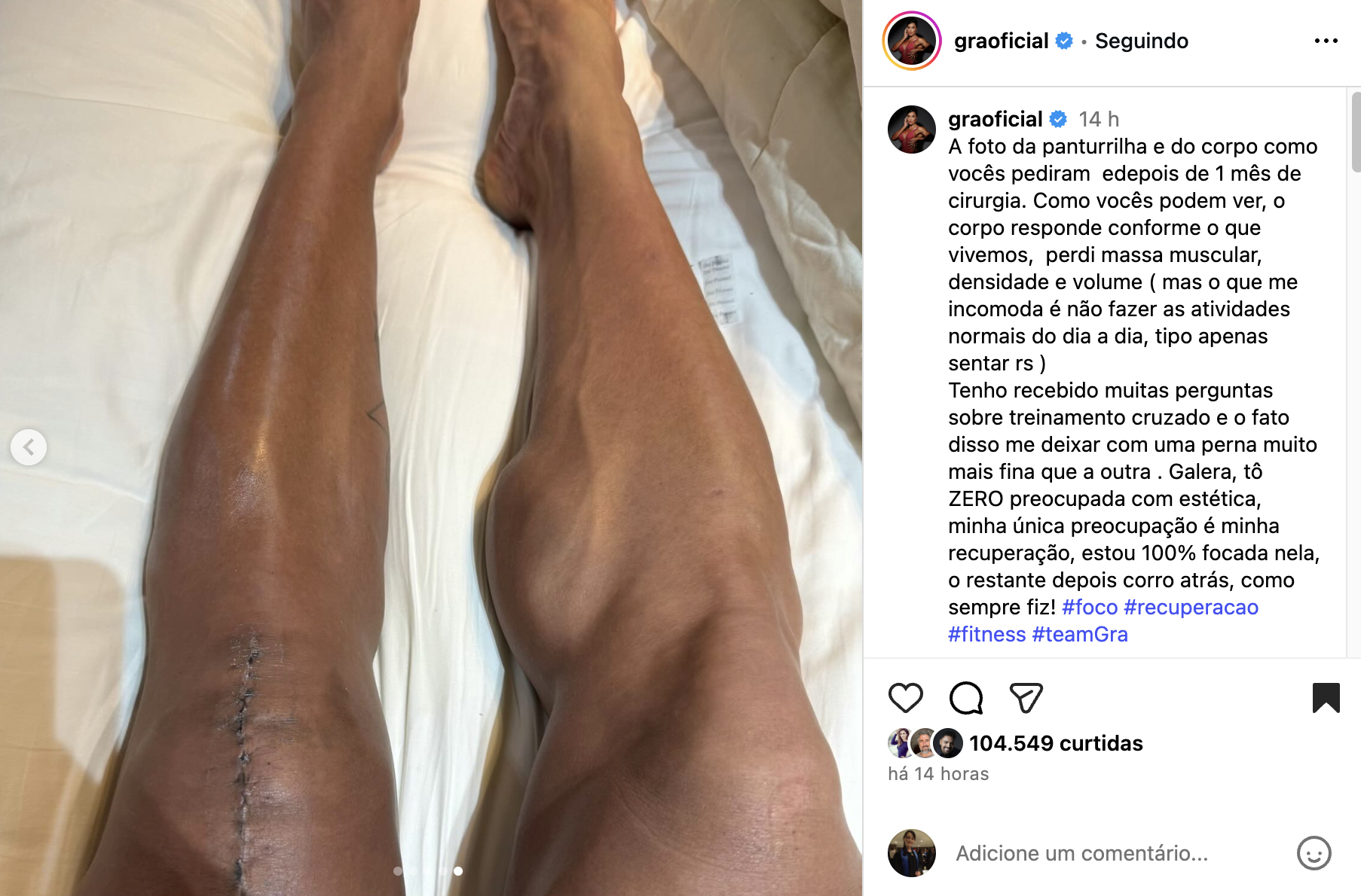 Gracyanne Barbosa - Foto: Reprodução / Instagram