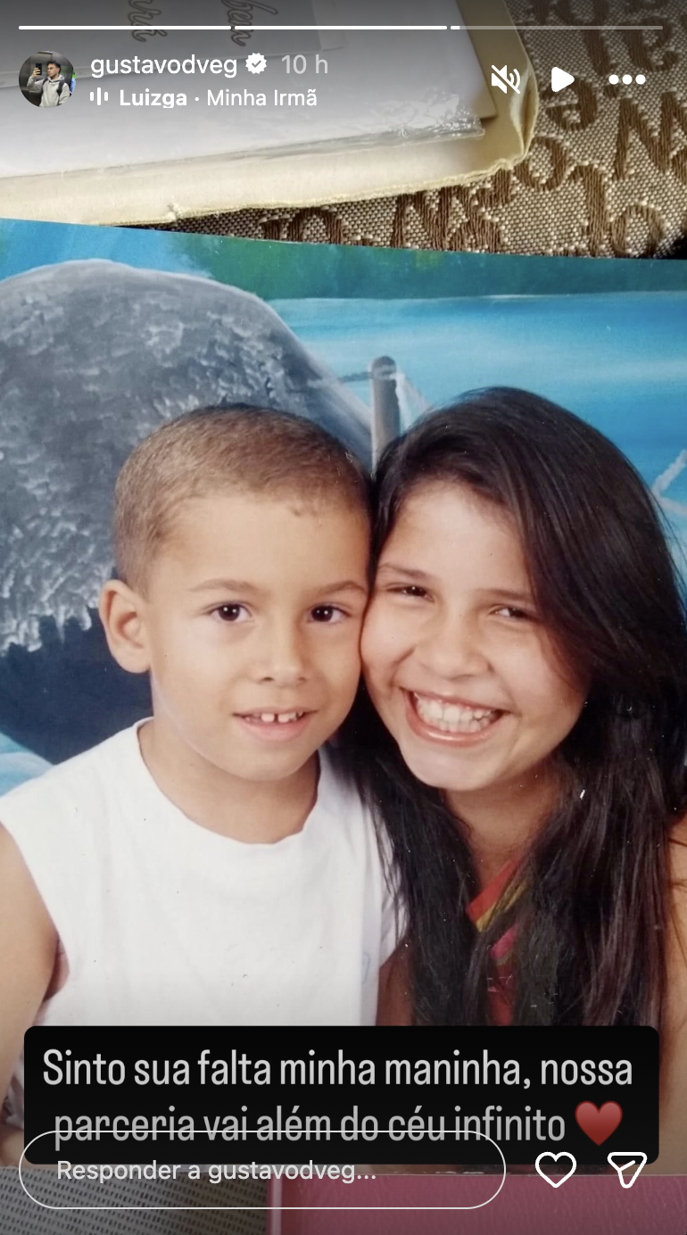 João Gustavo faz homenagem para a irmã, Marília Mendonça - Foto: Reprodução / Instagram