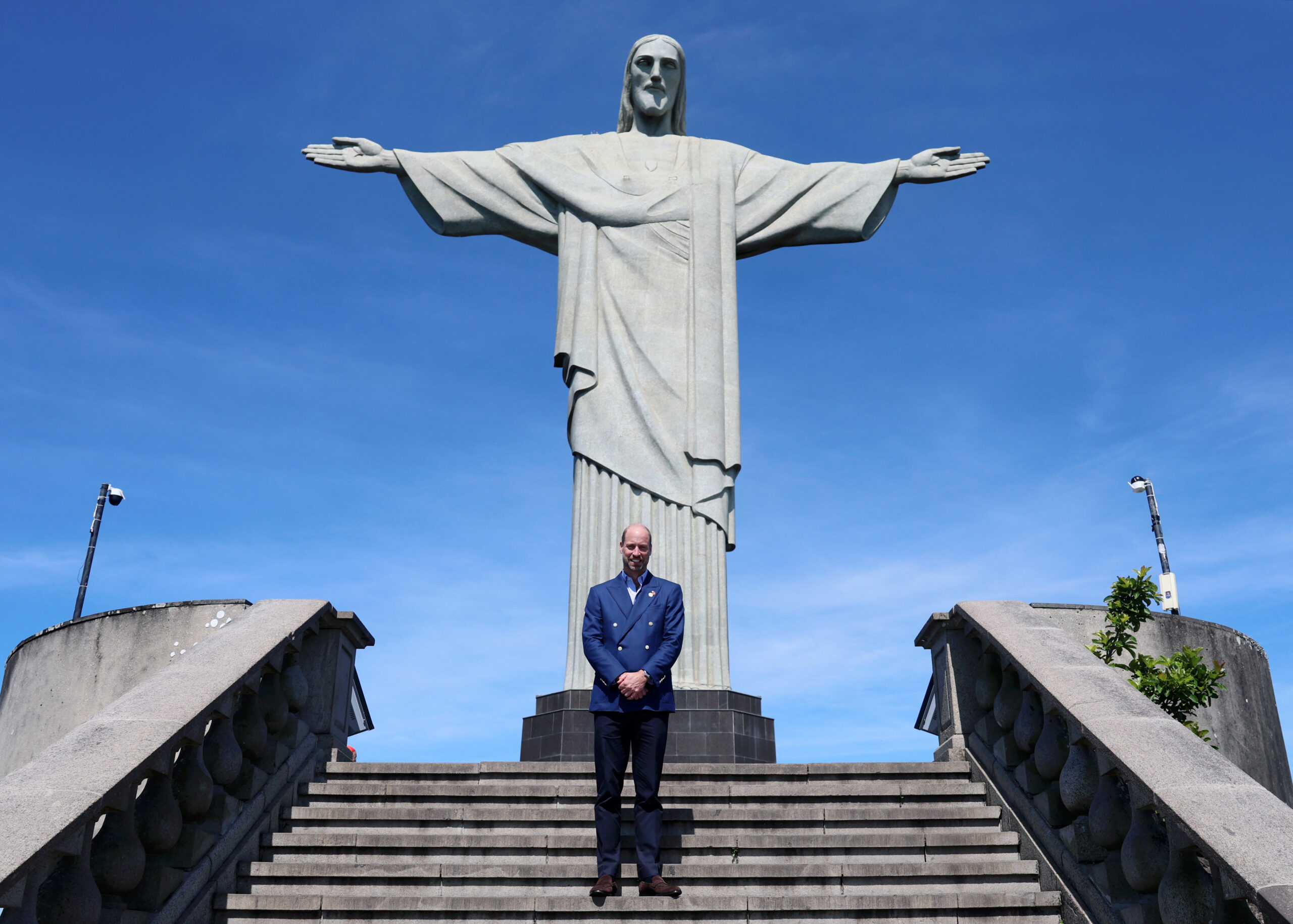 Príncipe William visita o Cristo Redentor - Foto: Getty Images