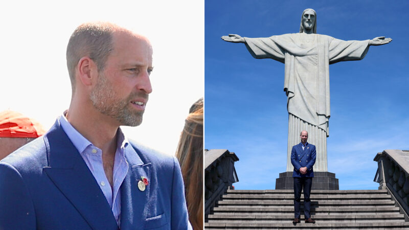 Príncipe William visita o Cristo Redentor - Foto: Roberto Filho / Brazil News; Getty Images