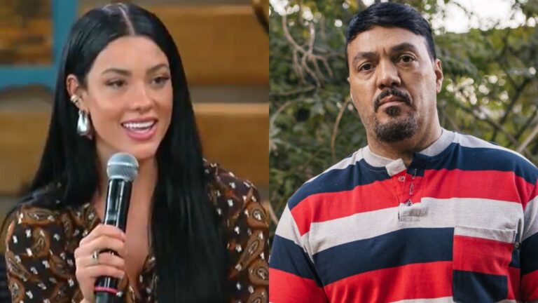 Veja a reação de Rayane ao saber que Belo e Viviane Araújo farão par romântico em novela