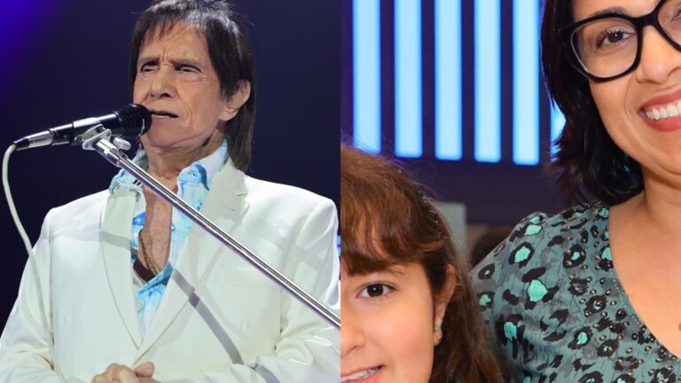 Neta de Roberto Carlos faz rara aparição em show do cantor em SP; foto