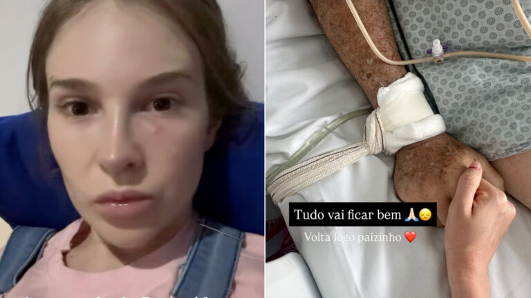 Pai de Sammy Sampaio é diagnosticado com tumor enorme e passa por cirurgia