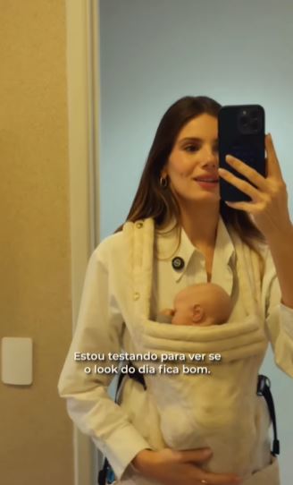 Camila Queiroz montando o enxoval da filha - Foto: Reprodução / Instagram