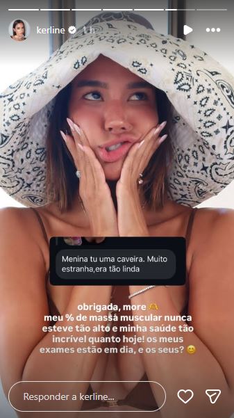 Stories de Kerline - Foto: Reprodução / Instagram