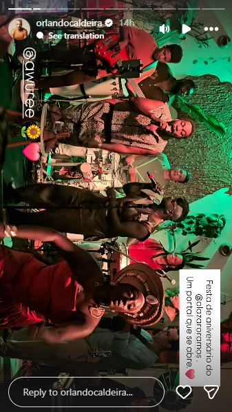 Festa de aniversário de Lázaro Ramos - Foto: Reprodução / Instagram