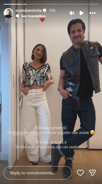 Romulo Estrela e esposa - Foto: Reprodução / Instagram