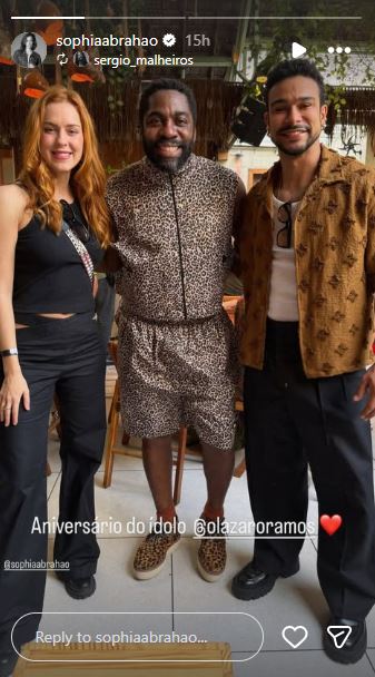 Sophia Abrahão, Lázaro e Sérgio Malheiros - Foto: Reprodução / Instagram