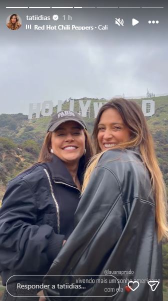 Stories de Tati Dias com Lauana Prado - Foto: Reprodução / Instagram