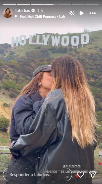 Stories de Tati Dias com Lauana Prado - Foto: Reprodução / Instagram