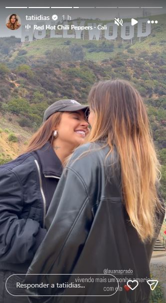 Stories de Tati Dias com Lauana Prado - Foto: Reprodução / Instagram