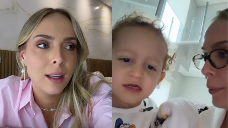Tata Estaniecki relata dificuldade após o filho ficar doente: ‘Não sei o que fazer’