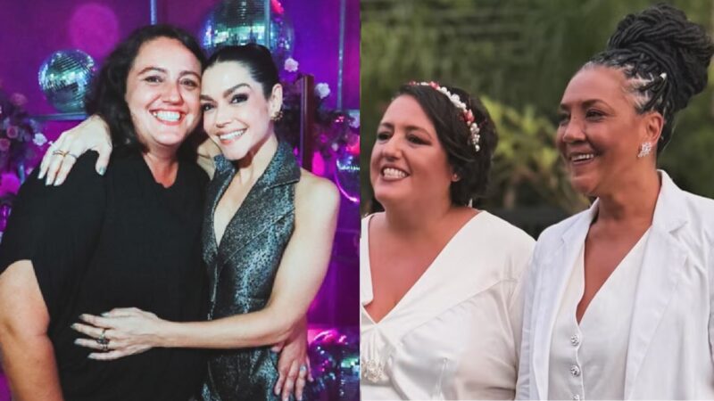 Tatiana Santos, irmã de Thais Fersoza, se casa com Fernanda Guirelli — Foto: Reprodução/Instagram @lolasantos17