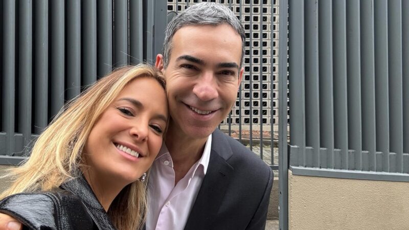 Ticiane Pinheiro chama atenção com gesto romântico para César Tralli: ‘Só para te ver’