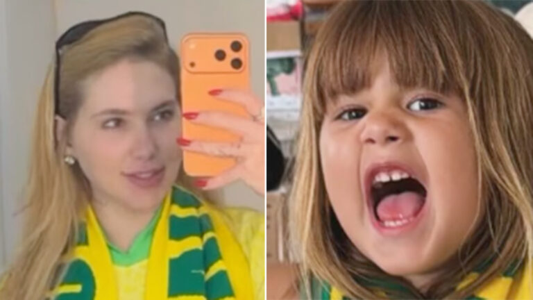 Maria Alice usa presente que Vini Jr deu para Virginia na última viagem