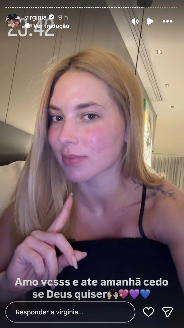 Virginia mostra sua aparência após passar por tratamento com laser - Foto: Reprodução / Instagram