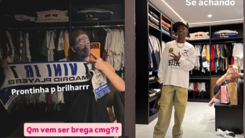 Virginia compartilha detalhes de uma manhã com Vini Jr.