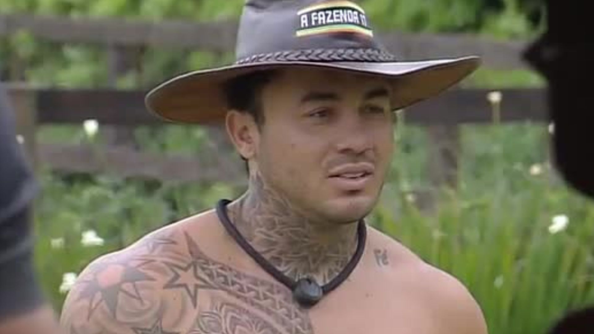 Wallas Arrais em A Fazenda 17 - Foto: Rerodução / Record TV