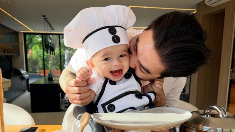 Yudi Tamashiro mesversário do filho
