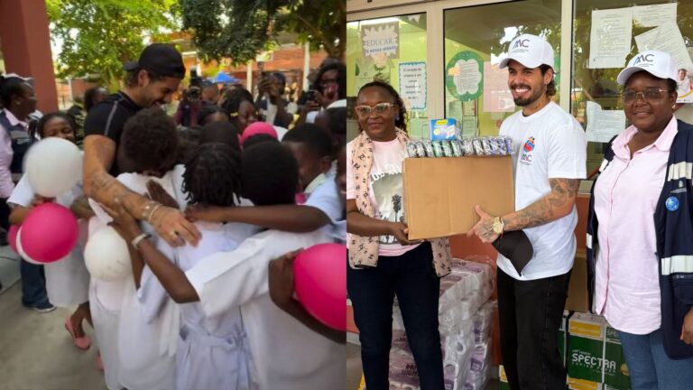 Zé Felipe visita escola em Angola e anuncia grande doação