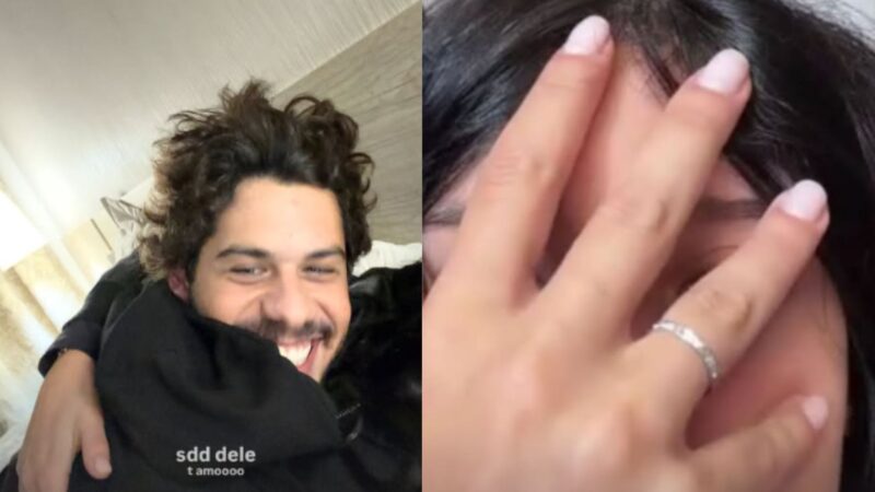 Ana Castela aparece abraçada em Zé Felipe e se declara: ‘Te amo’