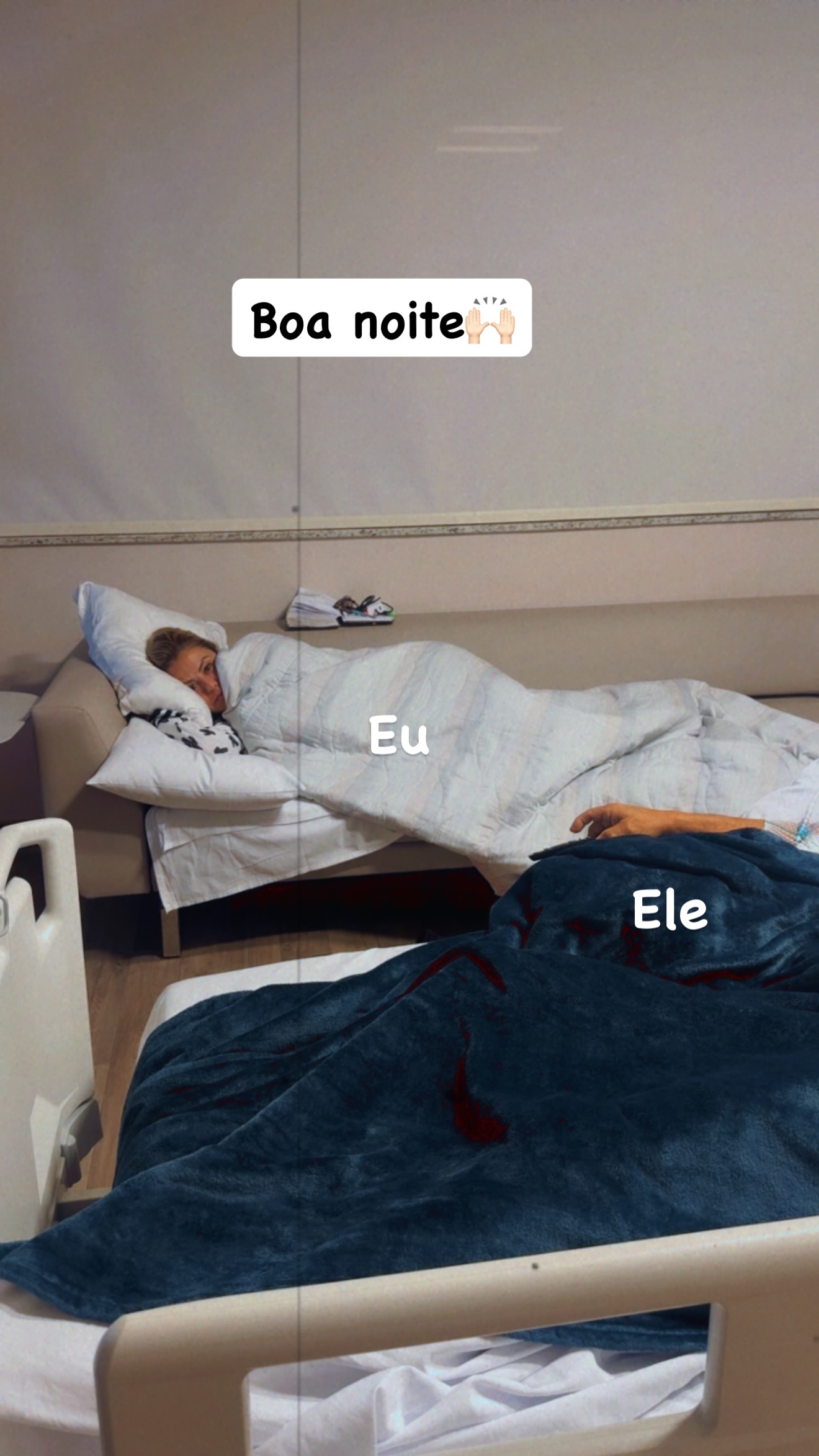 Poliana Rocha mostra Leonardo em hospital de Goiânia — Foto: Reprodução/Instagram @poliana
