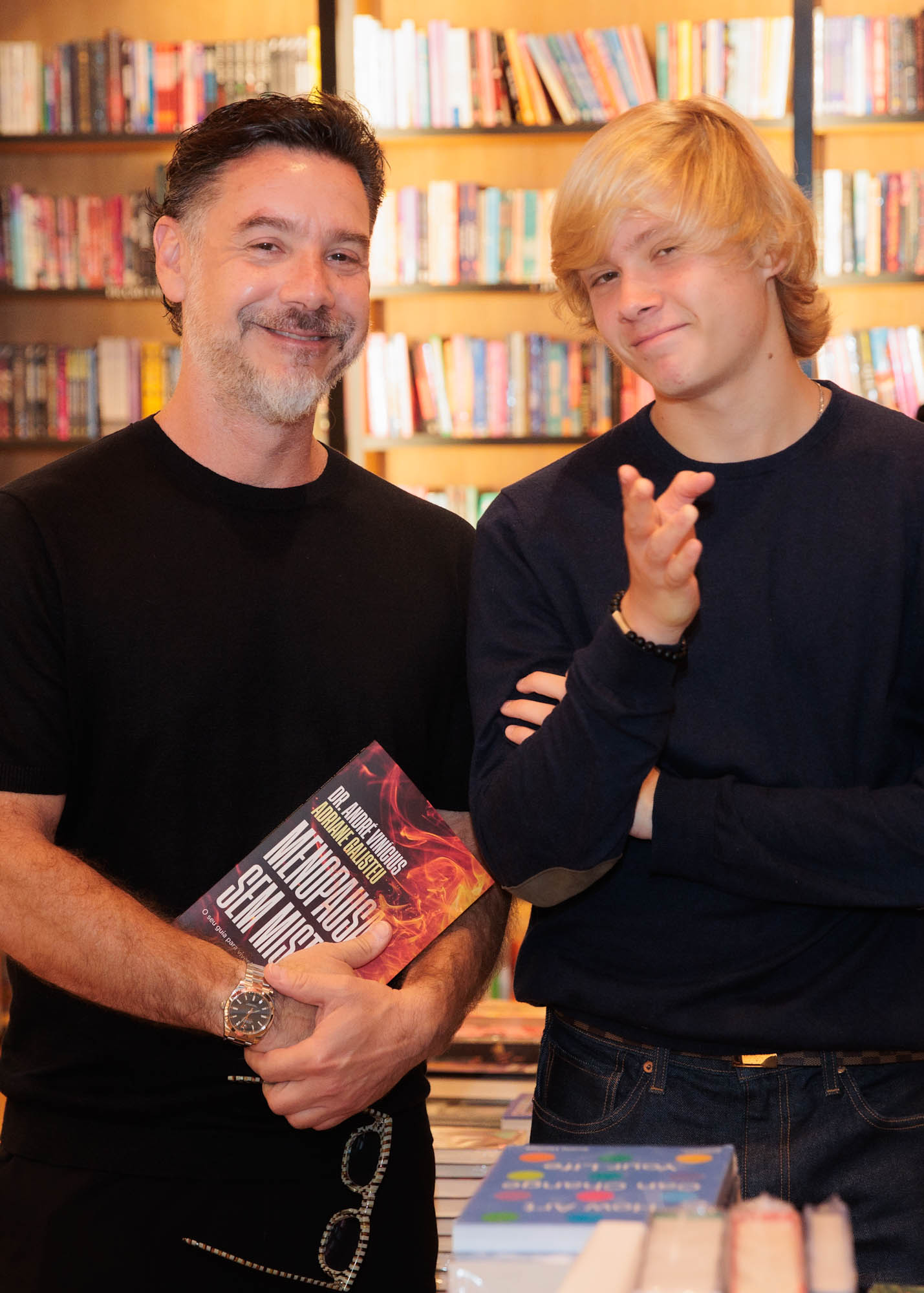 Alexandre Iódice e VIttorio - Foto: Clayton Felizardo / Brazilnews