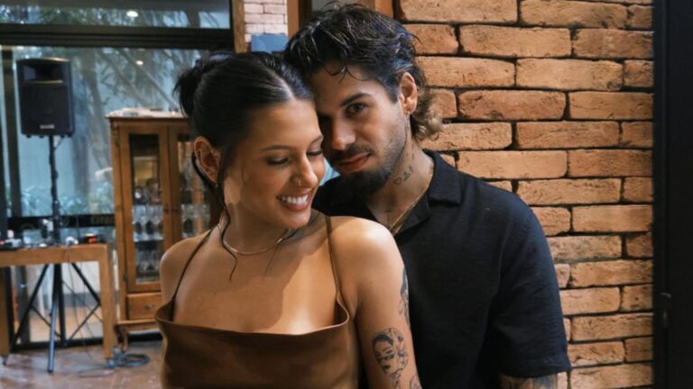 Ana Castela e Zé Felipe prestigiam casamento em Londrina; veja fotos