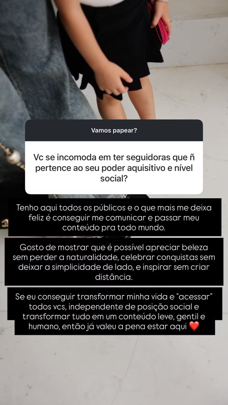 Storie de Ana Paula Siebert no Instagram @anapaulasiebert